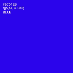 #2C04EB - Blue Color Image