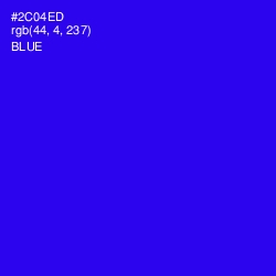 #2C04ED - Blue Color Image