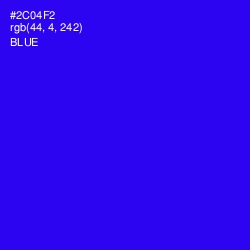 #2C04F2 - Blue Color Image