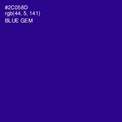 #2C058D - Blue Gem Color Image