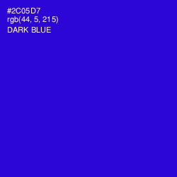 #2C05D7 - Dark Blue Color Image