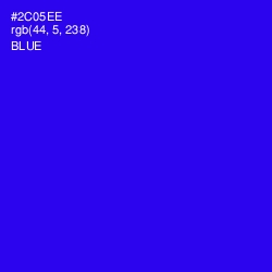 #2C05EE - Blue Color Image