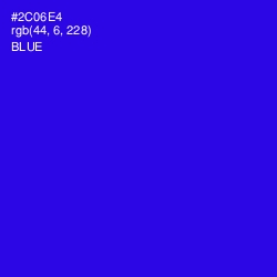 #2C06E4 - Blue Color Image