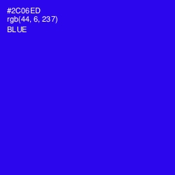 #2C06ED - Blue Color Image