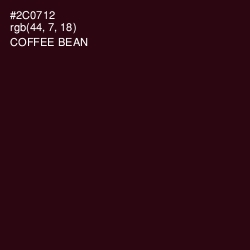 #2C0712 - Coffee Bean Color Image