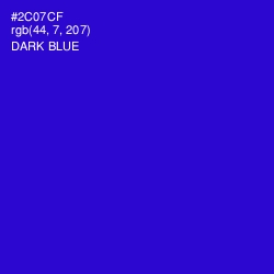 #2C07CF - Dark Blue Color Image