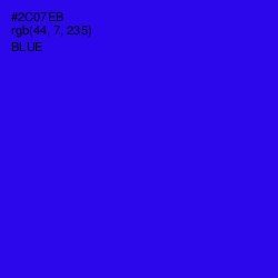 #2C07EB - Blue Color Image