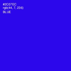 #2C07EC - Blue Color Image