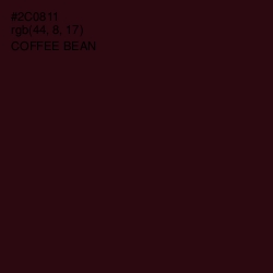 #2C0811 - Coffee Bean Color Image