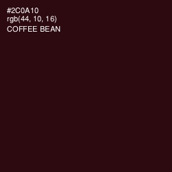 #2C0A10 - Coffee Bean Color Image