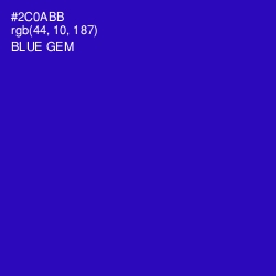 #2C0ABB - Blue Gem Color Image