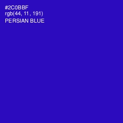 #2C0BBF - Persian Blue Color Image