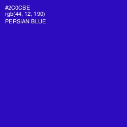 #2C0CBE - Persian Blue Color Image