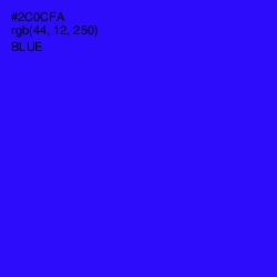 #2C0CFA - Blue Color Image
