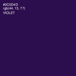 #2C0D4D - Violet Color Image