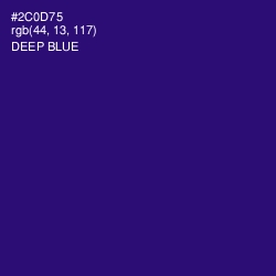#2C0D75 - Deep Blue Color Image