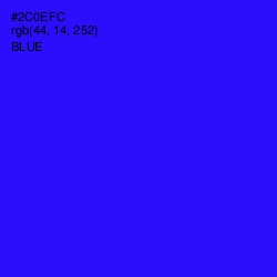 #2C0EFC - Blue Color Image