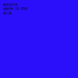 #2C0FFA - Blue Color Image