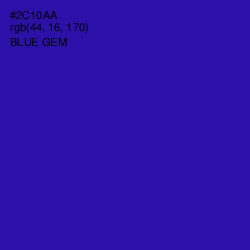 #2C10AA - Blue Gem Color Image