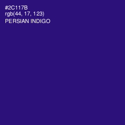 #2C117B - Persian Indigo Color Image