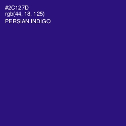 #2C127D - Persian Indigo Color Image