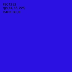 #2C12E2 - Dark Blue Color Image