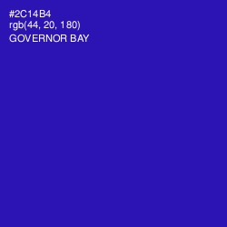 #2C14B4 - Governor Bay Color Image