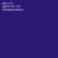 #2C1774 - Persian Indigo Color Image
