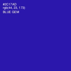 #2C17AD - Blue Gem Color Image