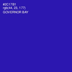 #2C17B1 - Governor Bay Color Image