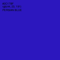 #2C17BF - Persian Blue Color Image