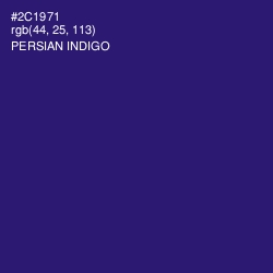 #2C1971 - Persian Indigo Color Image