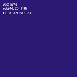 #2C1974 - Persian Indigo Color Image