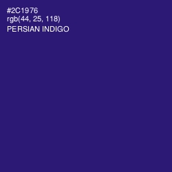 #2C1976 - Persian Indigo Color Image