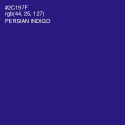 #2C197F - Persian Indigo Color Image