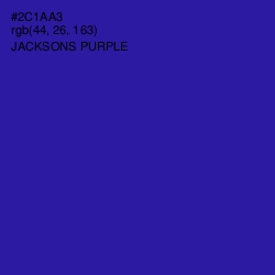 #2C1AA3 - Jacksons Purple Color Image