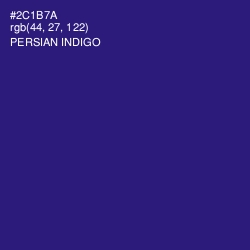 #2C1B7A - Persian Indigo Color Image