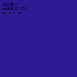 #2C1B94 - Blue Gem Color Image