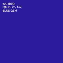 #2C1B9D - Blue Gem Color Image