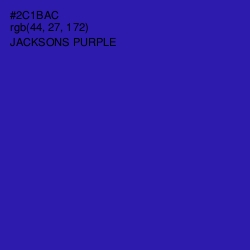 #2C1BAC - Jacksons Purple Color Image