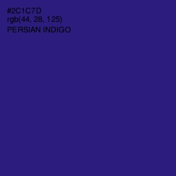 #2C1C7D - Persian Indigo Color Image