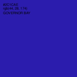 #2C1CAE - Governor Bay Color Image