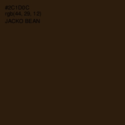 #2C1D0C - Jacko Bean Color Image