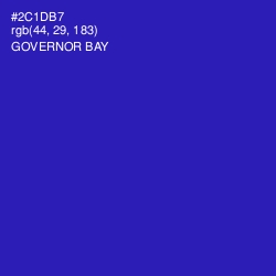 #2C1DB7 - Governor Bay Color Image
