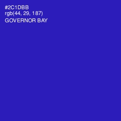 #2C1DBB - Governor Bay Color Image