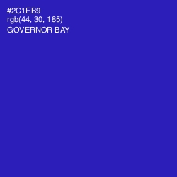 #2C1EB9 - Governor Bay Color Image