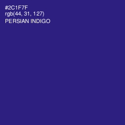 #2C1F7F - Persian Indigo Color Image