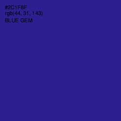 #2C1F8F - Blue Gem Color Image