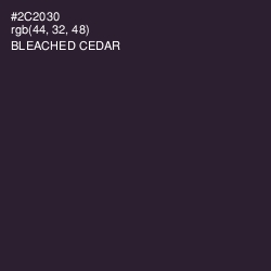 #2C2030 - Bleached Cedar Color Image