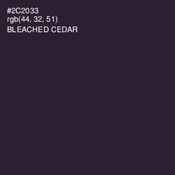 #2C2033 - Bleached Cedar Color Image